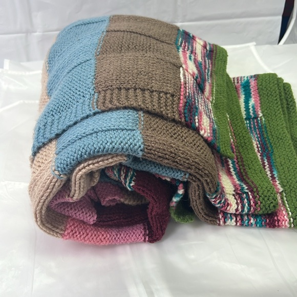 Afghan Throw Handmade 56 x 54 Approx Blanket (1) - Picture 3 of 11